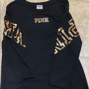 pink 3/4 long sleeve